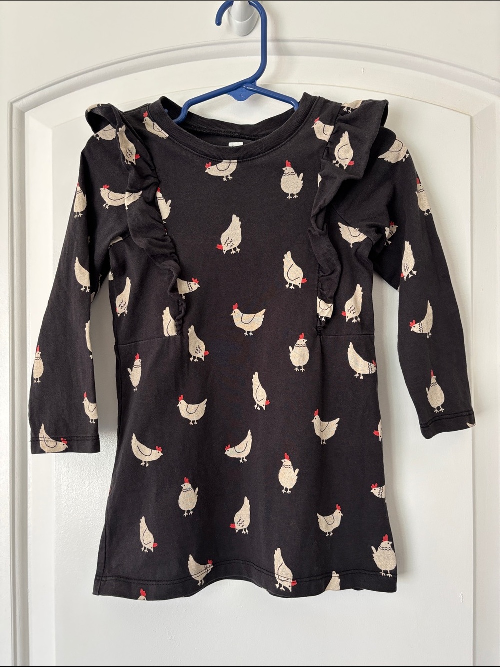 Tea Collection Chicken Ruffle dress 3